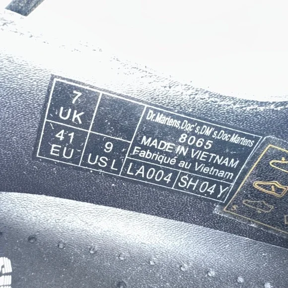 Dr Martens 8065 Vintage Floral Leather Mary Jane Shoes Women's 9 Double Buckle - Picture 13 of 15